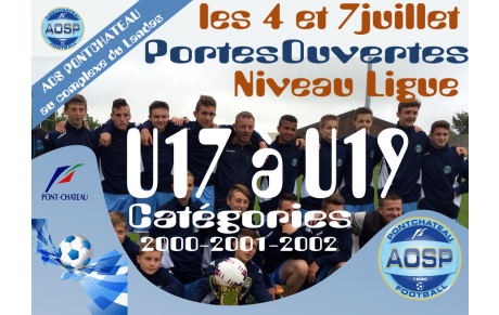 PORTES OUVERTES U17/U18/U19