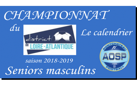 LE CALENDRIER SENIORS