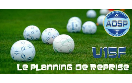 LA REPRISE DES U15 FÉMININES