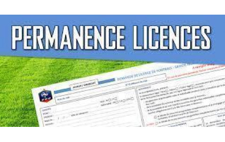 DATES DES PERMANENCES LICENCES