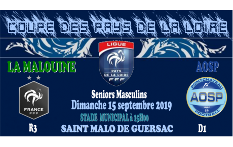 TOUR N°2 DE LA COUPE DES PAYS DE LA LOIRE