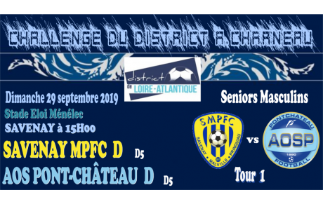 LE TOUR 1 DU CHALLENGE DU DISTRICT