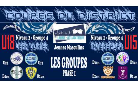 LA COUPE DU DISTRICT DES JEUNES