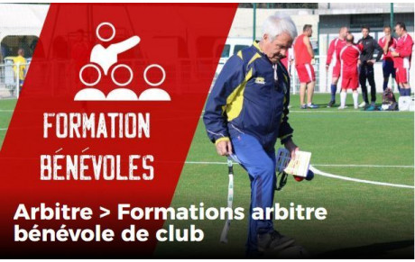 FORMATION ARBITRES BÉNÉVOLES