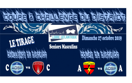 LE TIRAGE DE LA COUPE DE DISTRICT