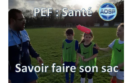 PEF : QUOI METTRE DANS SON SAC ?