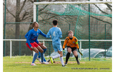 LES U15 S’INCLINENT CONTRE SAUMUR OFC