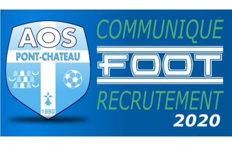 RECERCHE ÉDUCATEUR POUR LE FOOT à 11