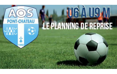 DATES DE REPRISE U6 à U9 M