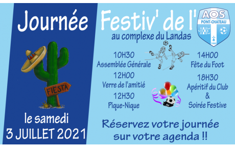 LA FÊTE DU FOOT LE 3 JUILLET