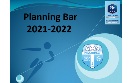 Planning Bar des Bénévoles