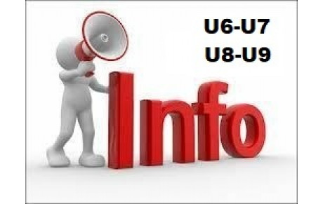 INFO U6-U7 et U8-U9, SAMEDI 29 JANVIER
