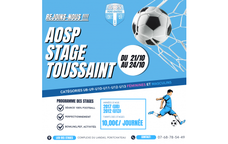 ➡️ 𝗦𝗧𝗔𝗚𝗘 𝗗𝗘 𝗟𝗔 𝗧𝗢𝗨𝗦𝗦𝗔𝗜𝗡𝗧 ⬅️  