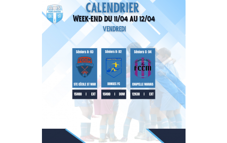 PROGRAMME DU WEEK-END